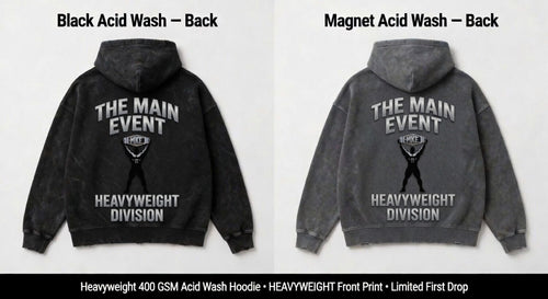 MKE The Main Event Heavyweight Hoodie – Acid Wash